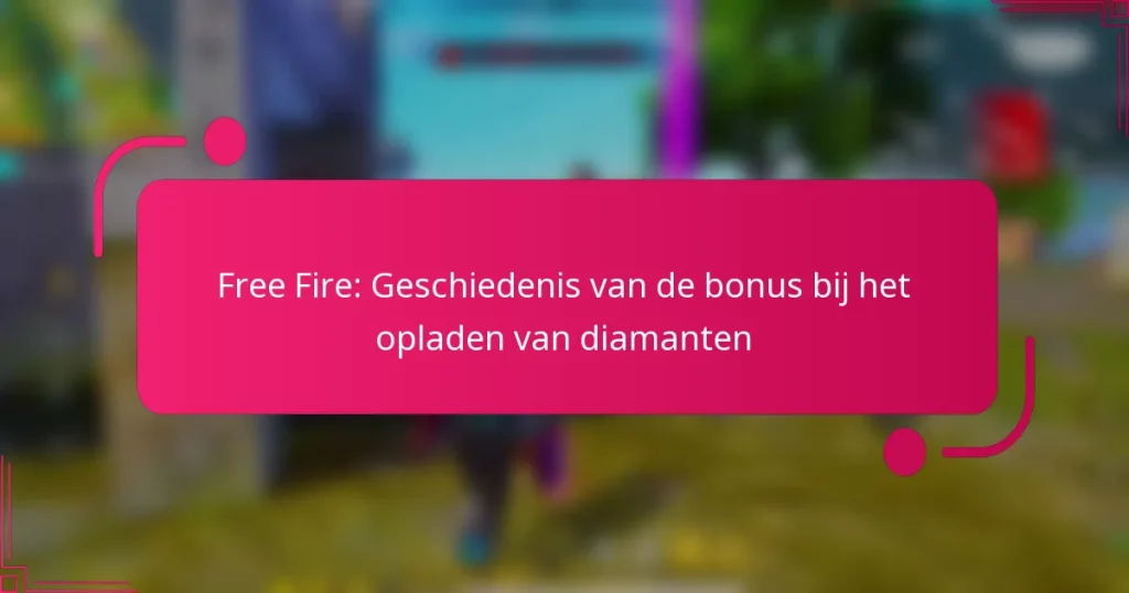 Free Fire: Geschiedenis van de bonus bij het opladen van diamanten